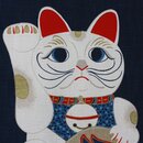 Wandbehang Manekineko, blau