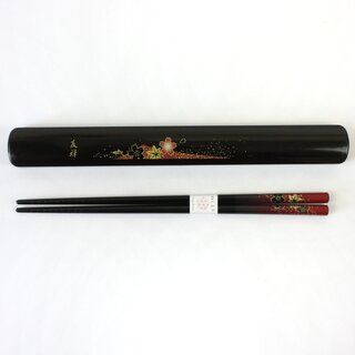 Essst�bchen mit Case Hana Yuzen rot,St�bchen mit Transportbeh�lter