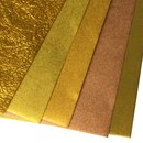 Goldpapier-Mix 25 x 25 cm, mit zwei Anleitungen