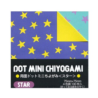 DC Dot Mini Chiyogami 7,5 cm - Star 100 Blatt