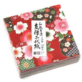 Yuzen Washi 6 cm 100 Blatt