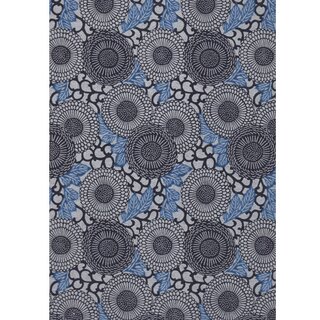 2 Blatt B4 Washi Hanamaru blau, 360 x 255  mm