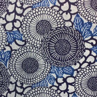 2 Blatt B4 Washi Hanamaru blau, 360 x 255  mm