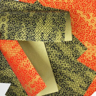 Metallic-Paper Double Color Takumi 15 cm schwarz+rot