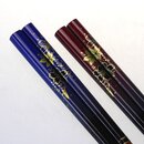 Essstäbchen Paar-Set Hana Yuzen blau und rot
