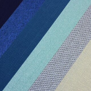 Color Paper Origami 19 cm, Blau-Mix