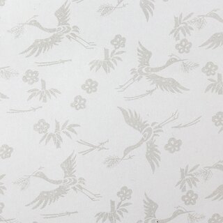 Papierbogen Kranich weiß, 55 x 80 cm